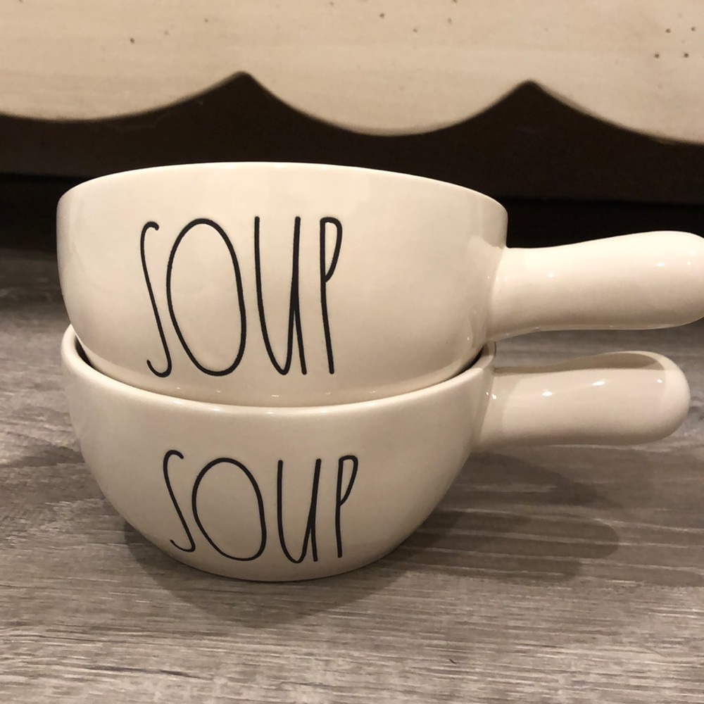 Brand New! LL ‘SOUP’ Rae Dunn crock pots set of 2